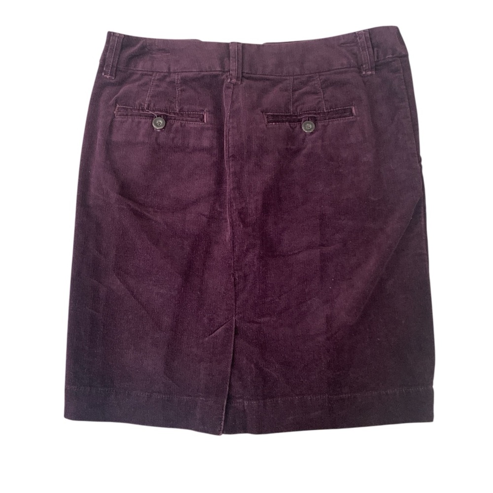 Eddie Bauer Plum Burgundy Corduroy Skirt women’s Size 8 - Picture 7 of 9